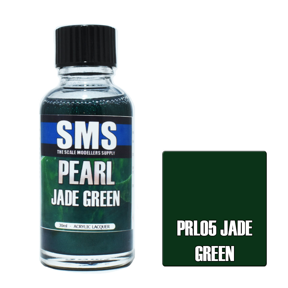 SMS Airbrush paint 30Ml Pearl Jade Green Acrylic Lacquer Scale Modellers Supply