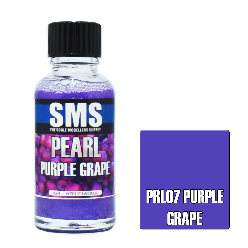 SMS Airbrush paint 30Ml Pearl Purple Grape Acrylic Lacquer Scale Modellers Supply