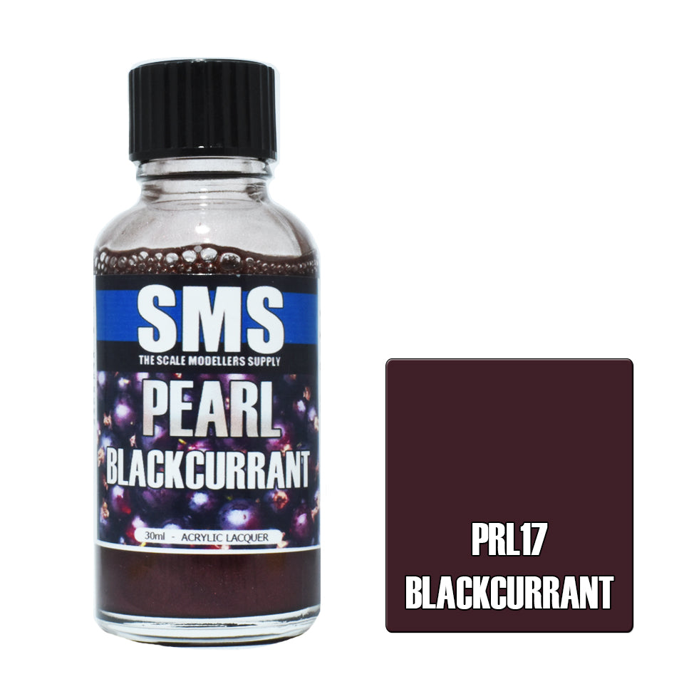 SMS Airbrush paint 30Ml Pearl Blackcurrant Acrylic Lacquer Scale Modellers Supply