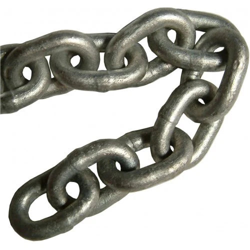 PWB Tested Chain Short Link Galvanised (58M=53Kg) 6mm sold by meter