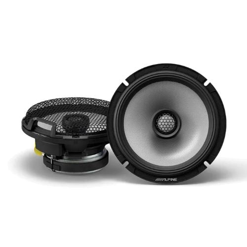 ALPINE R2 SERIES 6.5" COAXIAL SPEAKER 2-WAY 100W RMS PAIR WITH GRILLS