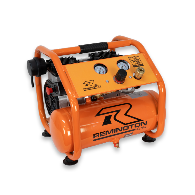 Remington Air Compressor 1.5Hp 6L, 6.7CFM, Silent Oil Less