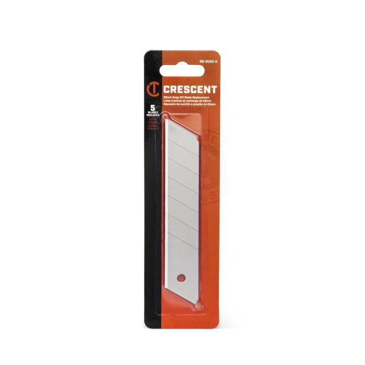 Crescent 25MM SNAP-OFF REPLACEMENT BLADES - 5 PACK
