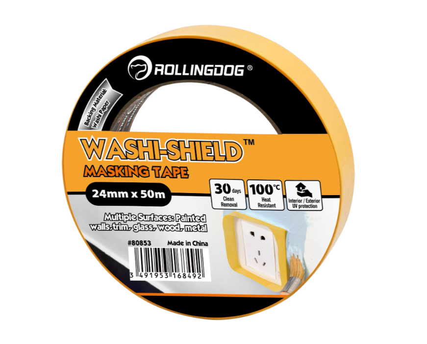 Rolling Dog Masking Tape Washi 50m Roll 24mm