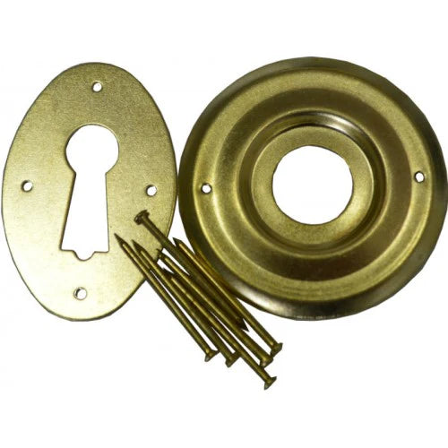 Xcel Rim Lock - Escutcheon & Rose Set BP