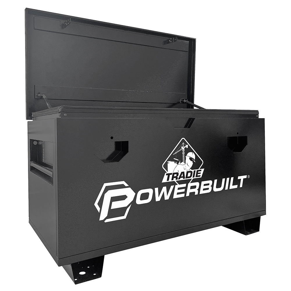 Powerbuilt 48 in 420L Tradie Site Box Black