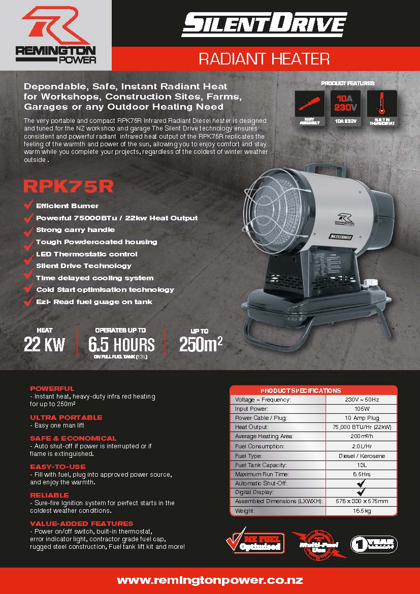 Remington Power RADIANT HEATER 22kw