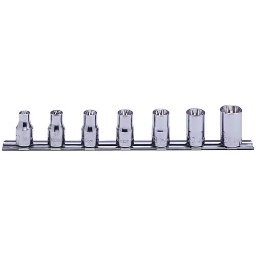 Koken RS4425 Internal Torx Socket Set On Rail 7pc 1/2 in Dr E10-E24