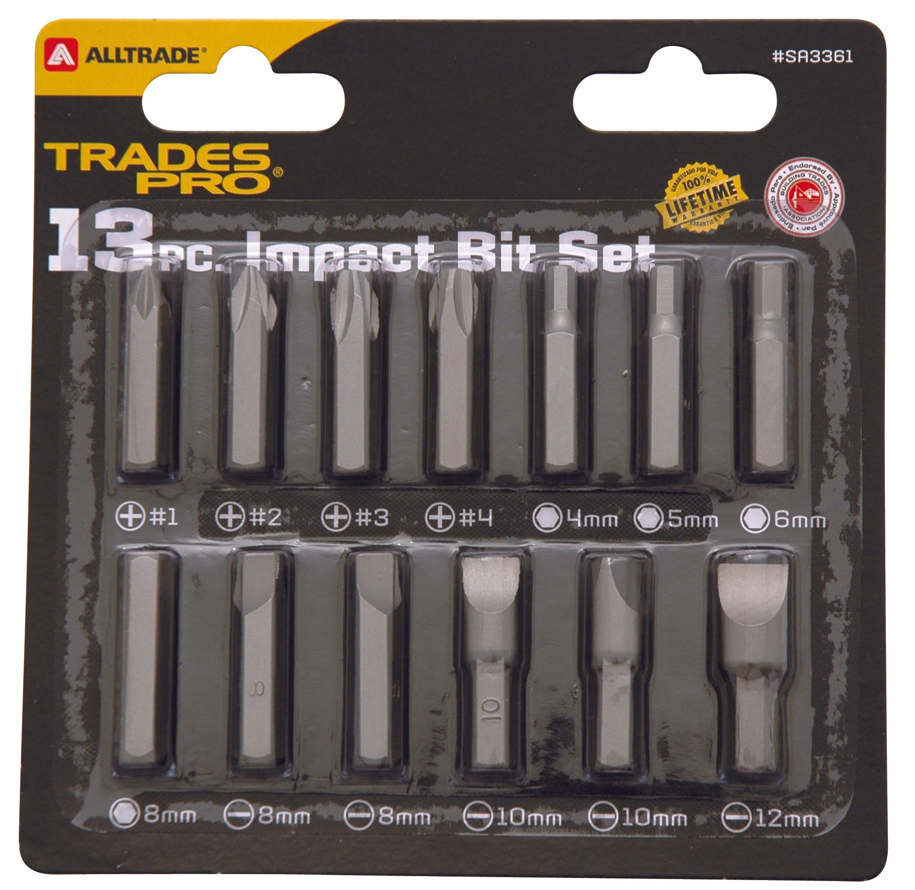 Trades Pro Impact Bit Set 13Pc