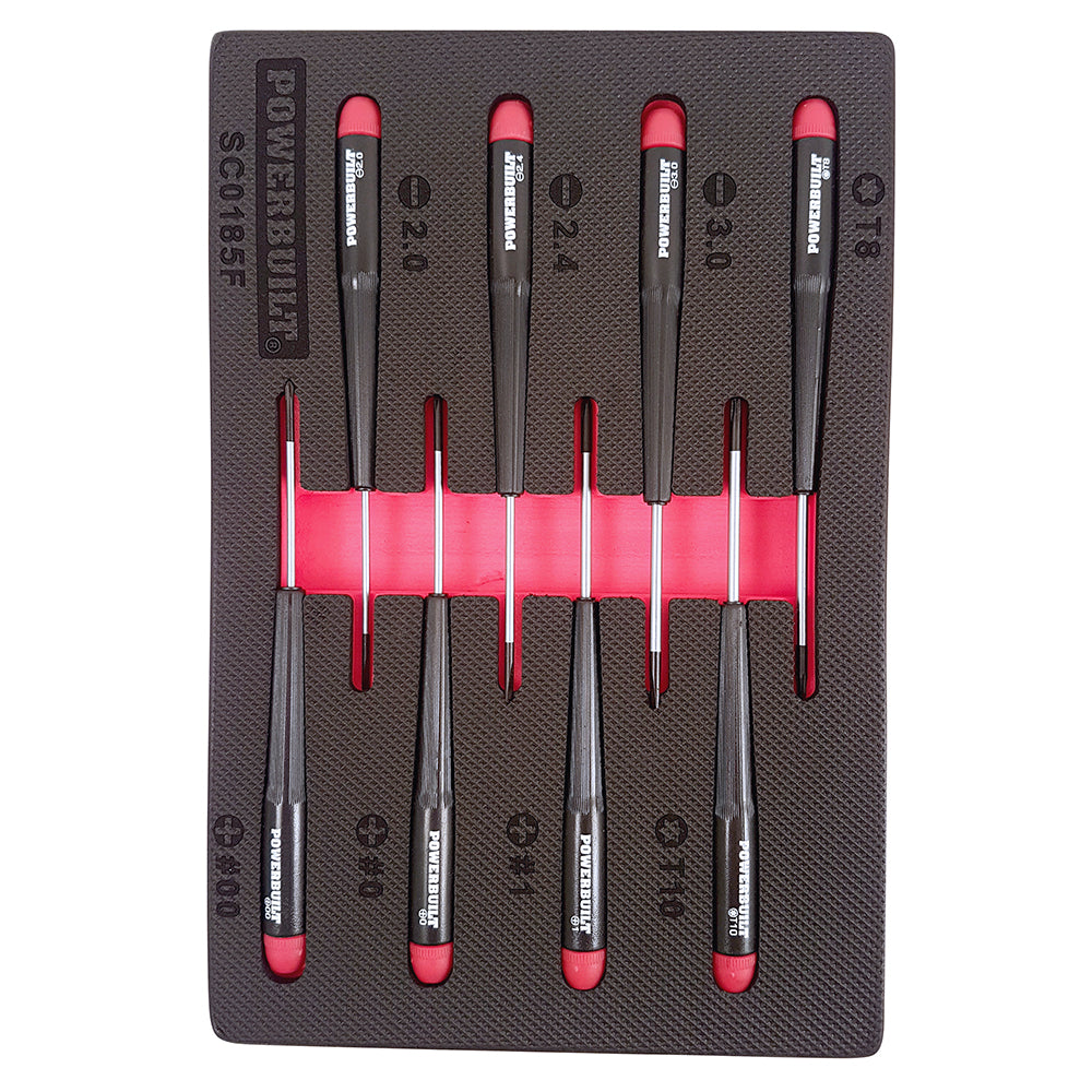 Powerbuilt Precision Screwdriver Tray 9Pc