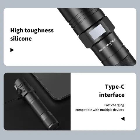 SKYFIRE 294 MINI FLASHLIGHT TORCH IP54 259 LUMENS