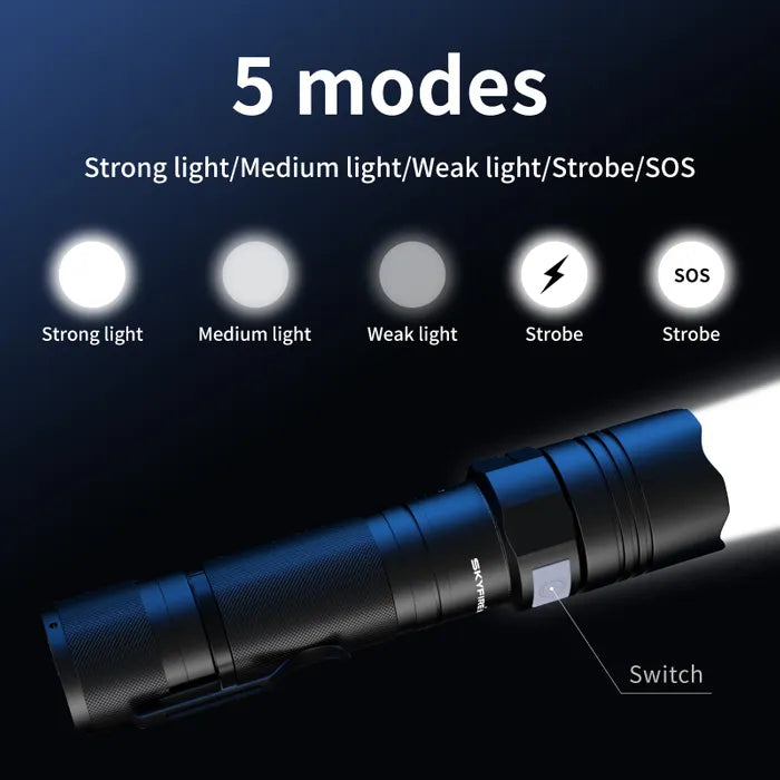 SKYFIRE 294 MINI FLASHLIGHT TORCH IP54 259 LUMENS