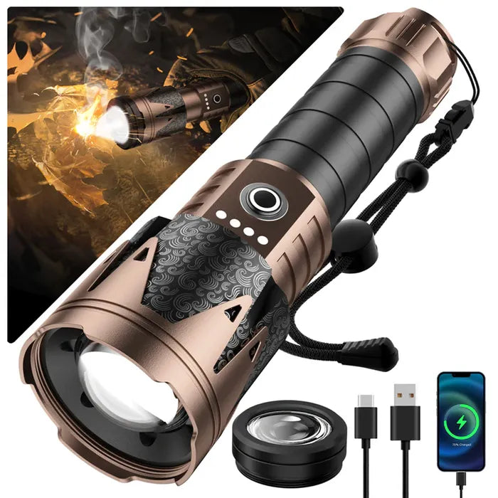 SKYFIRE 2000J FLASHLIGHT TORCH IP54 1800 LUMENS