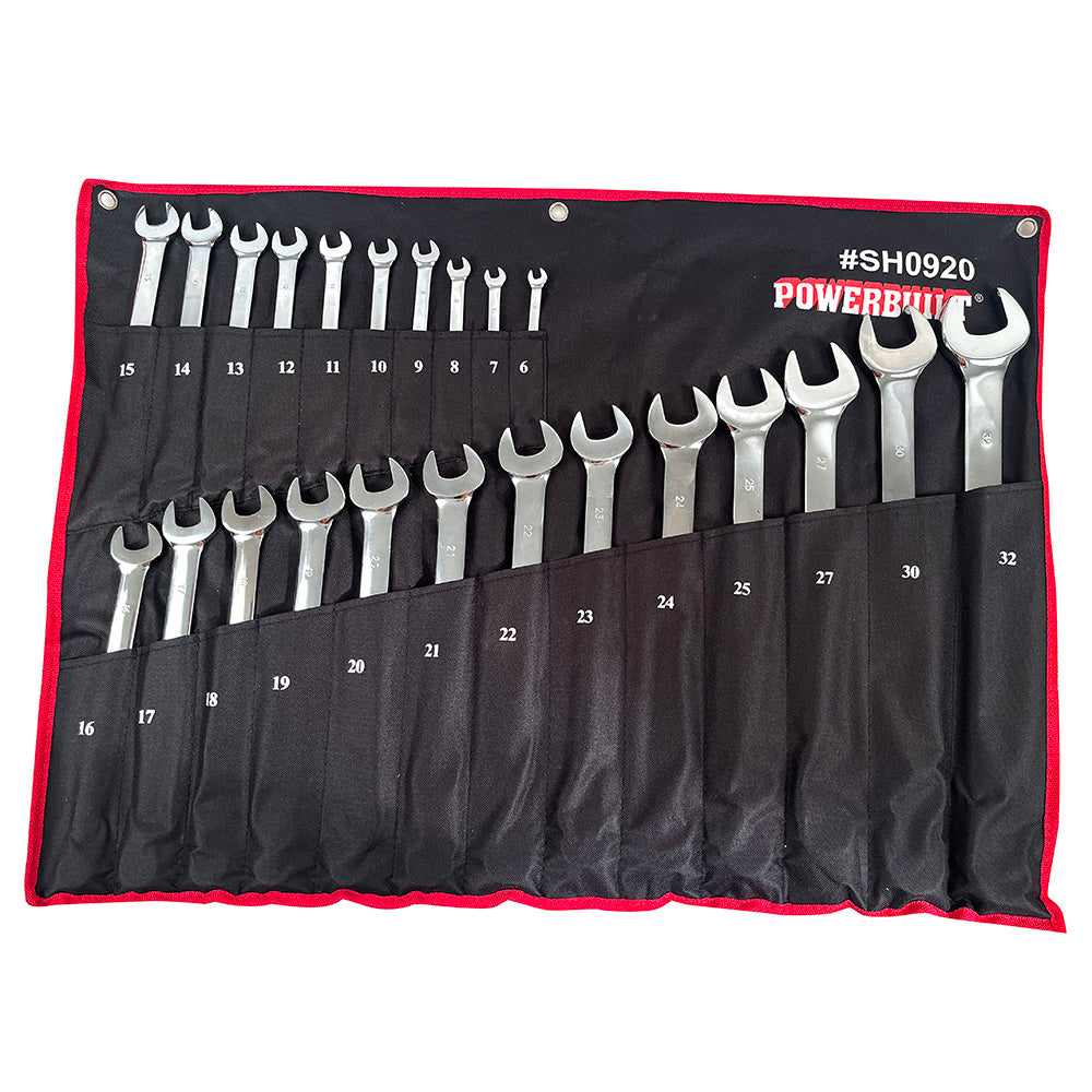 Powerbuilt 23Pc Metric Extra Long R&Oe Spanner Set