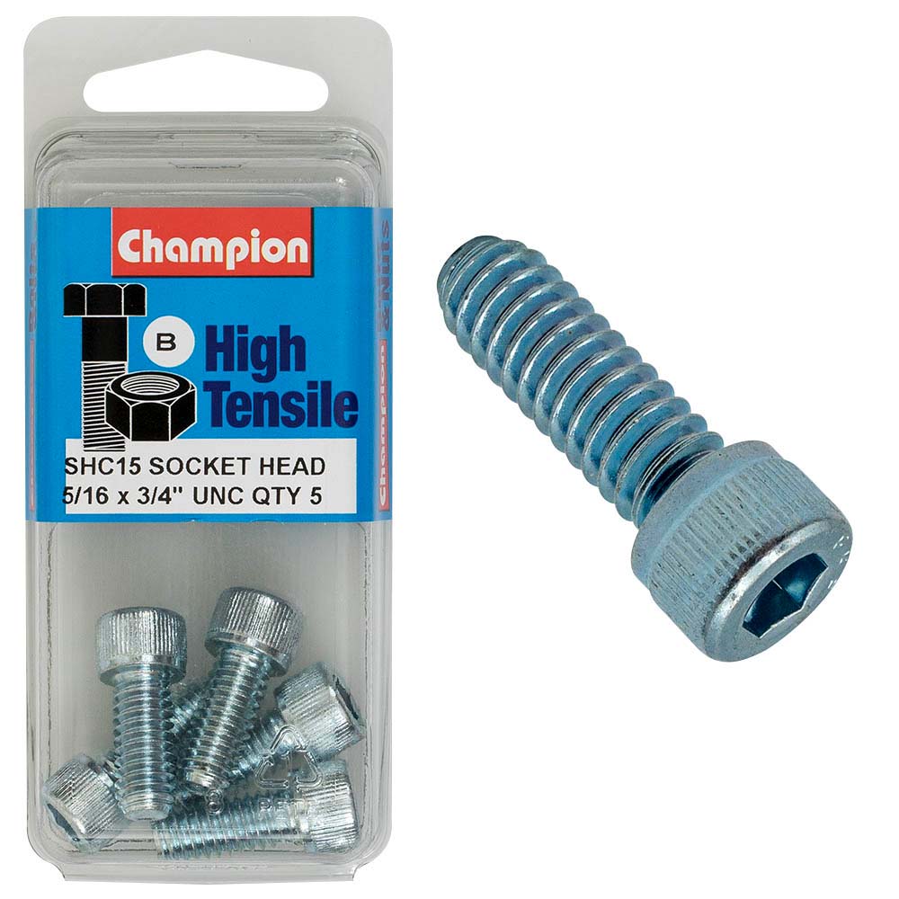 Champion Socket Hd Set Screw 5/16In X 3/4In B - Gr5