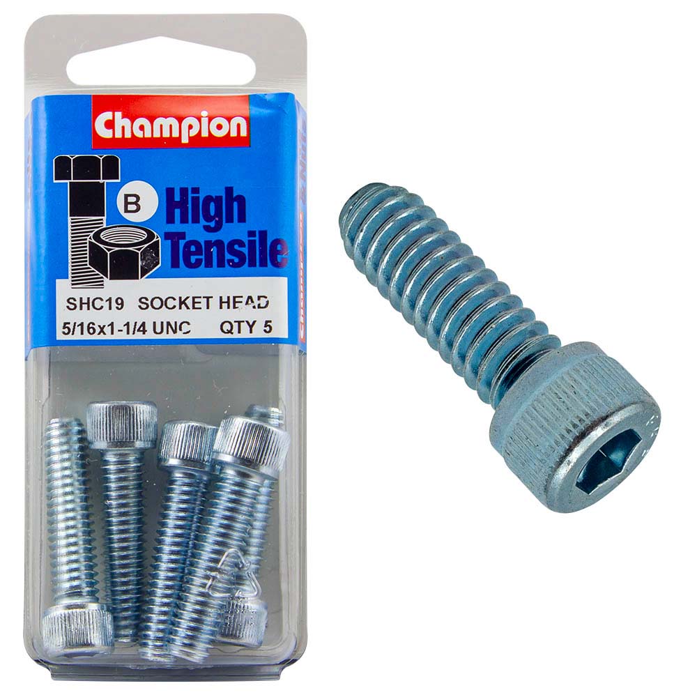 Champion Socket Hd Set Screw 5/16In X 1-1/4In B - Gr5