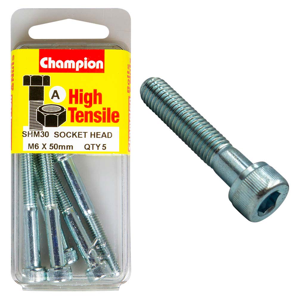 Champion Socket Hd Set Screw M6 X 50 A - Gr12.9