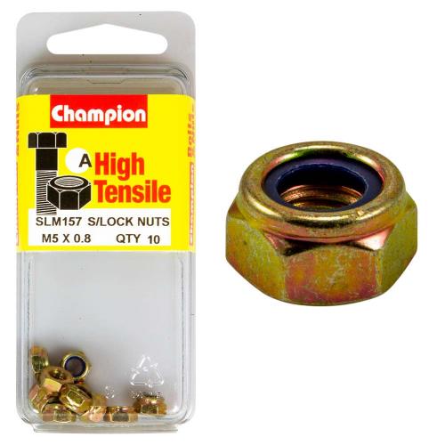 Champion Nyloc Nut M5 X 0.8 A - Gr8.8