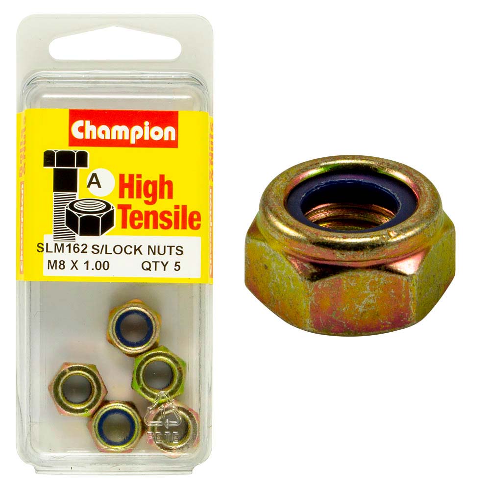 Champion Nyloc Nut M8 X 1.00 A - Gr8.8