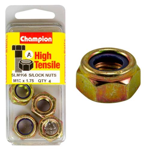 Champion Nyloc Nut M12 X 1.75 A - Gr8.8