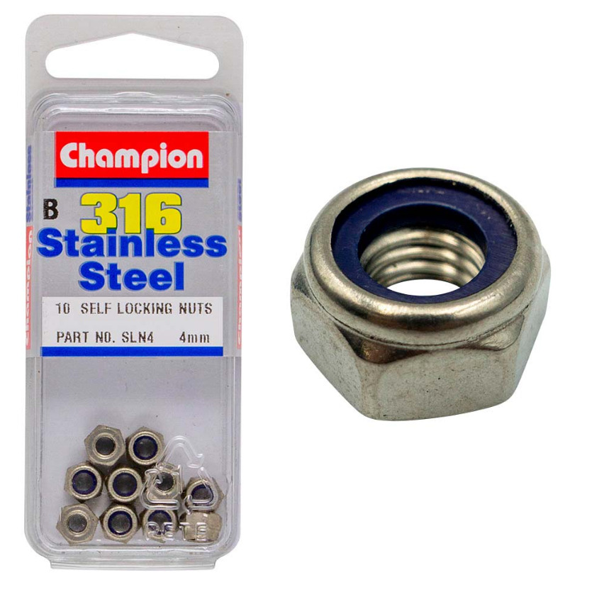 Champion 316/A4 M4 Self Locking Nut C