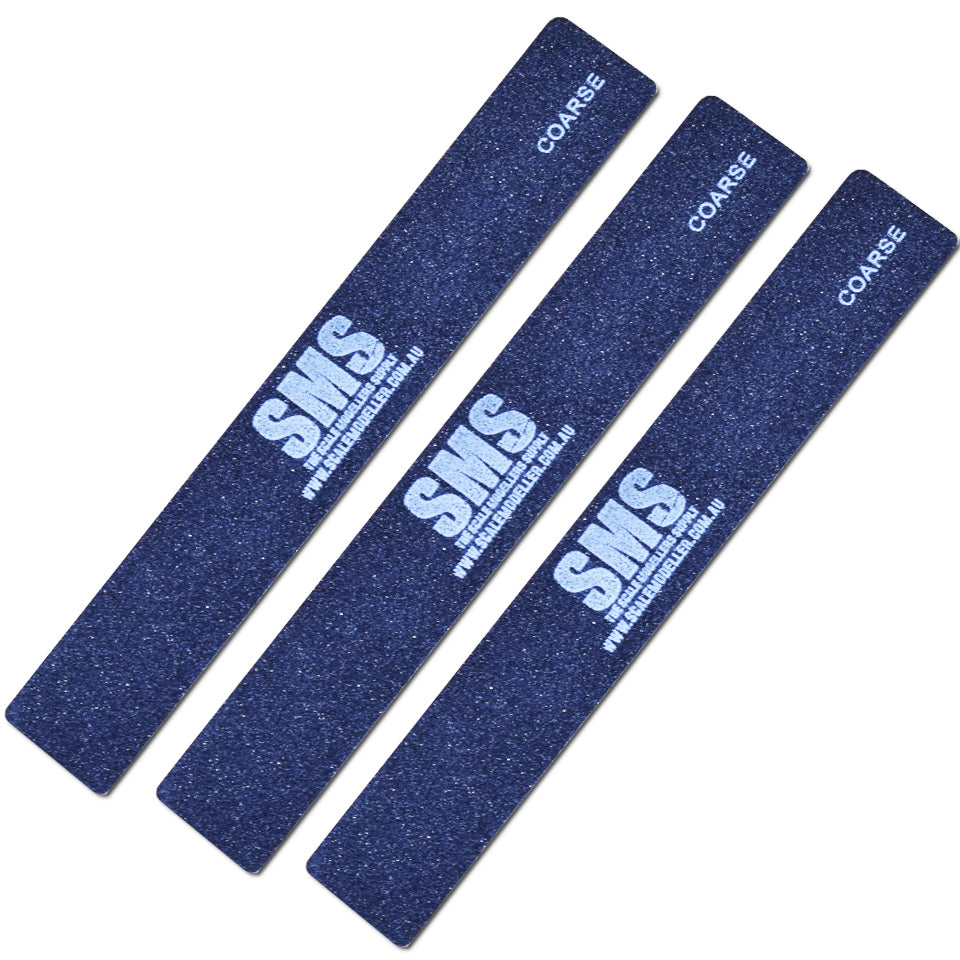 SCALE MODELLERS SUPPLY SANDING STICKS 3PC COARSE