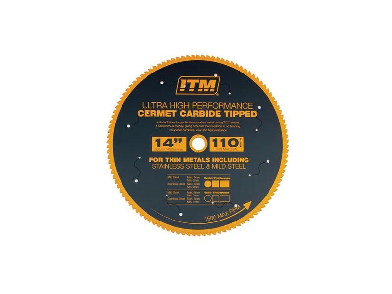 ITM 350mm Cermet Carbide Metal Cutting Blade, 110T