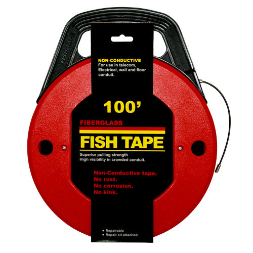 Sam Rock 0310FAH Fish Tape Fibreglass 30metre With winder case