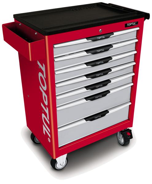 TOPTUL TOOL TROLLEY 7 DRAWER RED