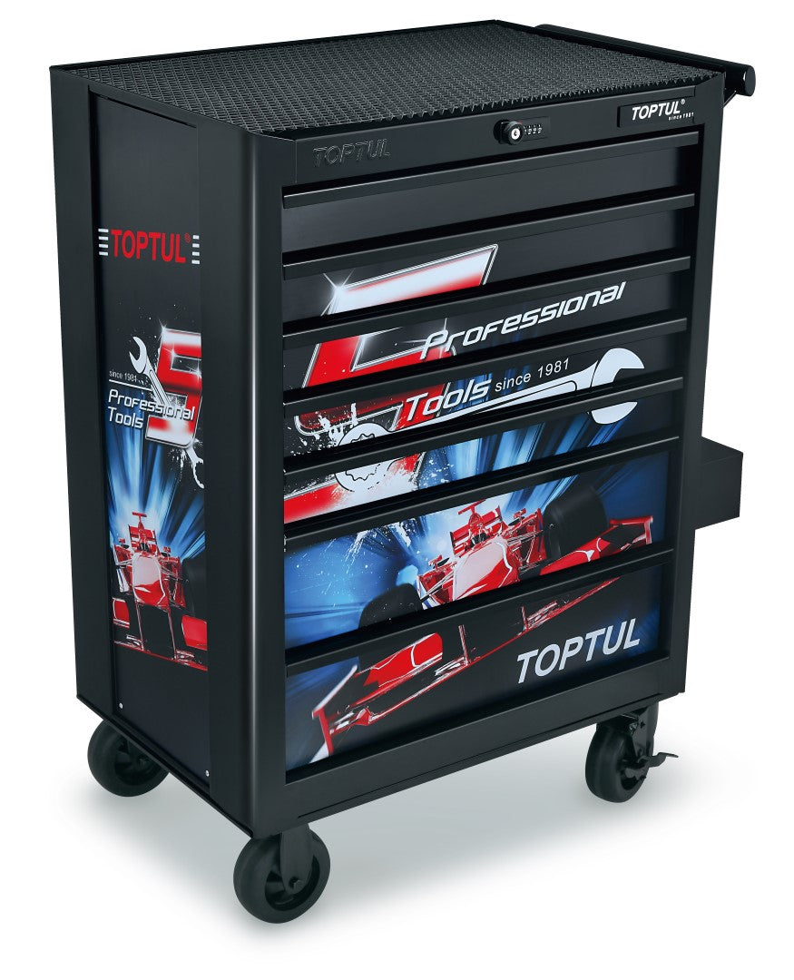 Toptul Roll Cabinet 7 Drawer Limited Edition Black / Empty