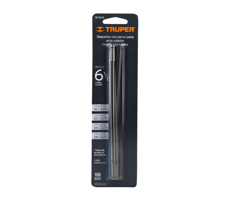 Truper Coping Saw Blades 8 pack 165mm