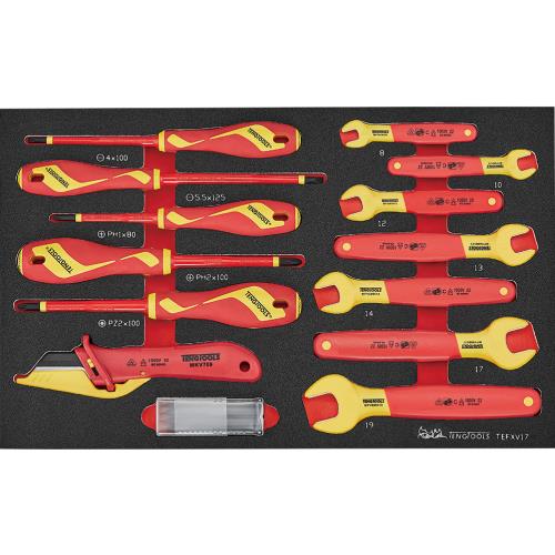 Teng 17pc Insulated Spanner & Screwdriver Set EVA3