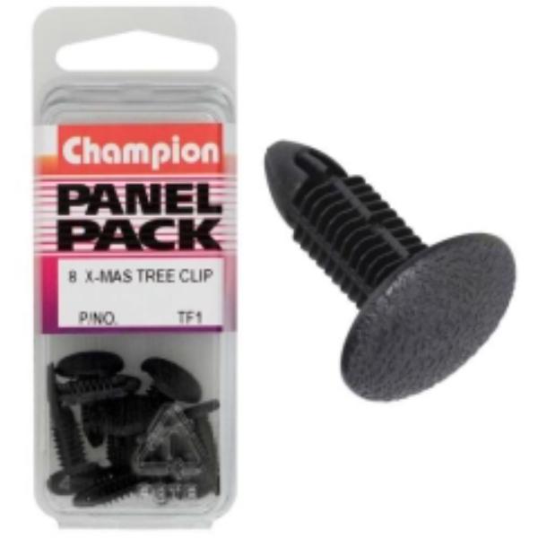 Champion Xmas Tree Clip Black 12mm HD x 15mm -3pk