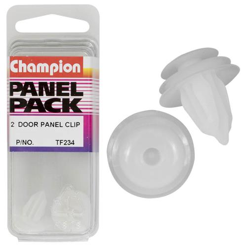 Champion Trim Clip Black 9mm Hole Head 13mm Top HD 2pk