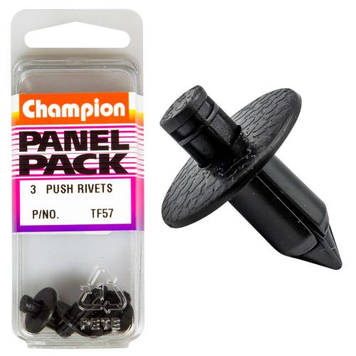 Champion Push Rivet Pack of 3 TF57