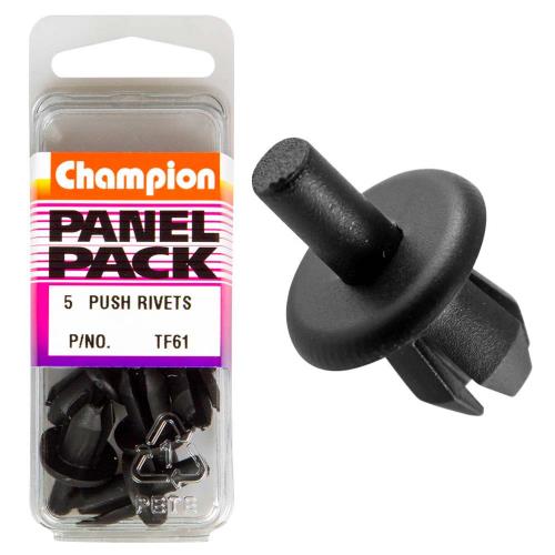 Champion Push Rivet Pack of 5 TF61