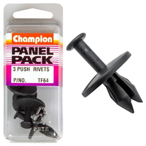 Champion Push Rivet 3 pack TF64