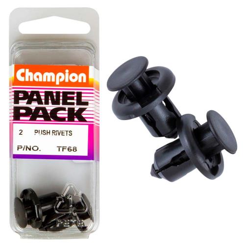 Champion Push Rivet Pack of 2 TF68