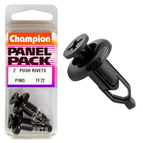 Champion Push Rivet Pack of 2 TF72