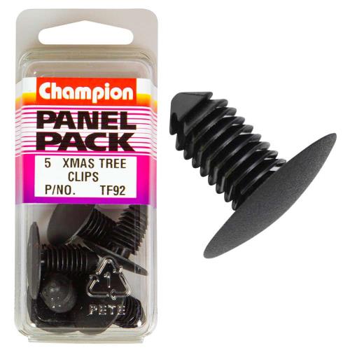 Champion Xmas Tree Clips Black 5 pack