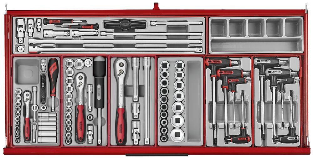 Teng 663pc Pro35 37in Roller Cabinet Tool Kit - Red