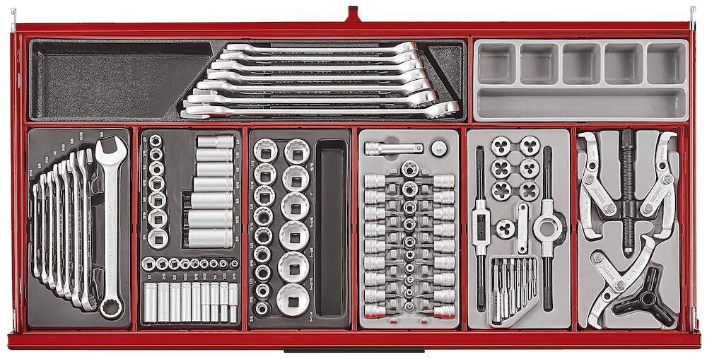 Teng 663pc Pro35 37in Roller Cabinet Tool Kit - Red