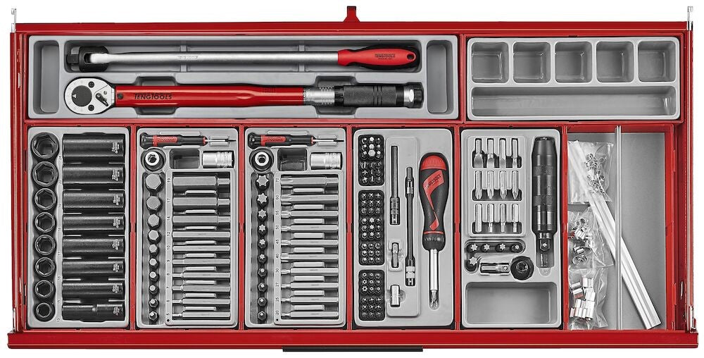 Teng 663pc Pro35 37in Roller Cabinet Tool Kit - Red