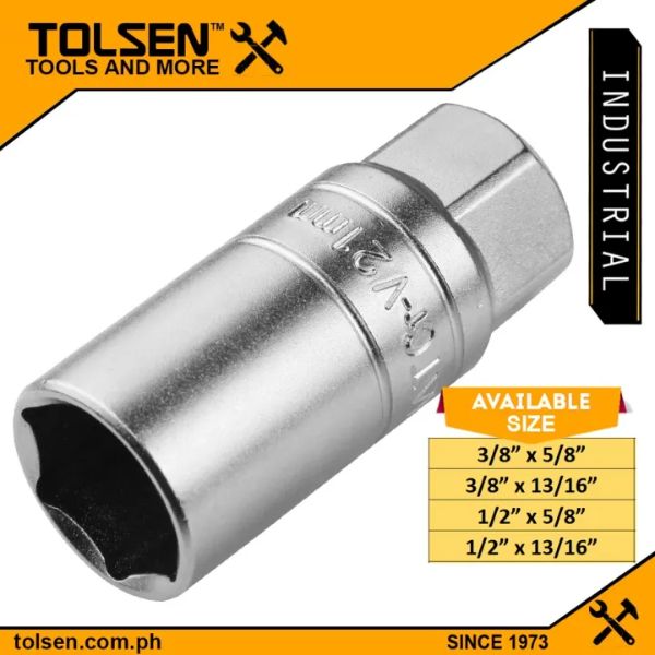 Tolsen Spark Plug Socket Cr-V 50Bv30 1/2 Inch