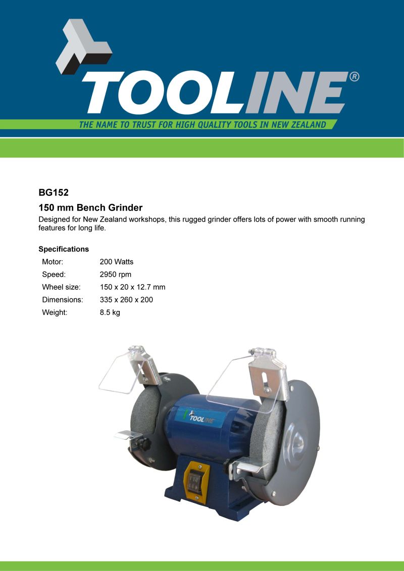 Tooline 6 inch Bench Grinder