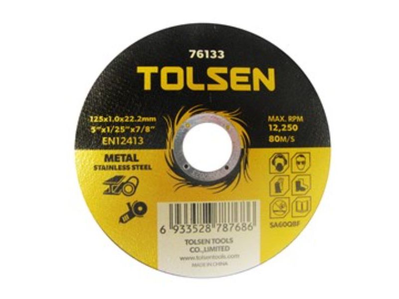 Tolsen Metal Cutting Disc 115X1.0X22mm 10 Disc Per Packet = 1 Unit