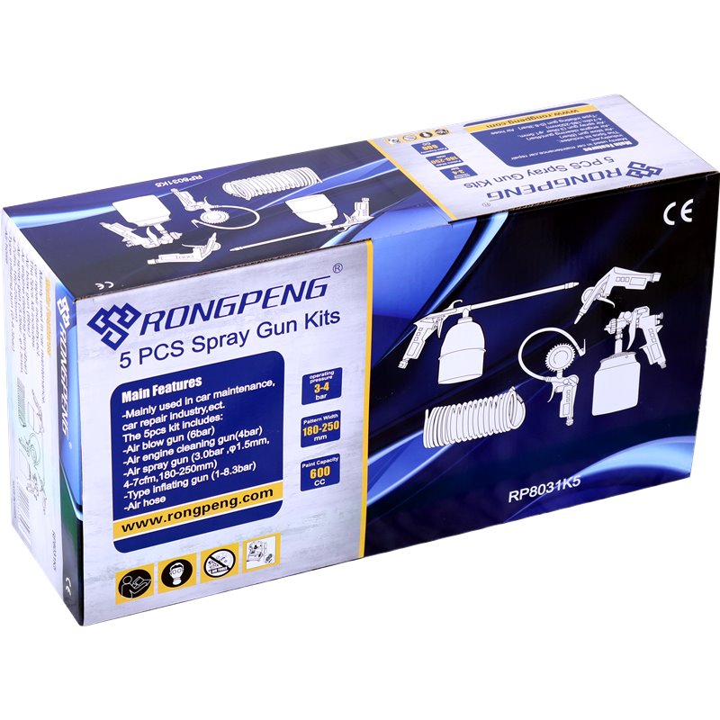 Rongpeng RP8031K5-S 5 Pce Spray Gun Kit