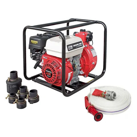 ITM Water Pressure Pump Kit GX200 Honda w/Fire Fighting Hose