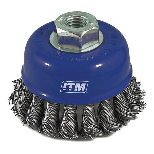 ITM Twist Knot Cup Brush Steel 75mm Boxed