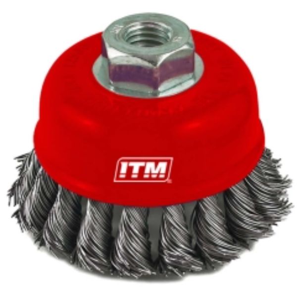 ITM Twist Knot Cup Brush Stainless Steel 65mm